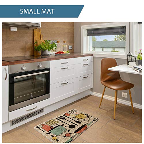 The Kitchen is The Heart of The Home Kitchen Mats Set of 2, 17x29 & 17x47 Inch