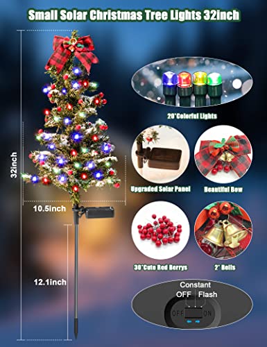 40LED Solar Christmas Tree w/ Lights Decoration