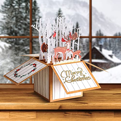 3D Pop Up Christmas Gift Cards