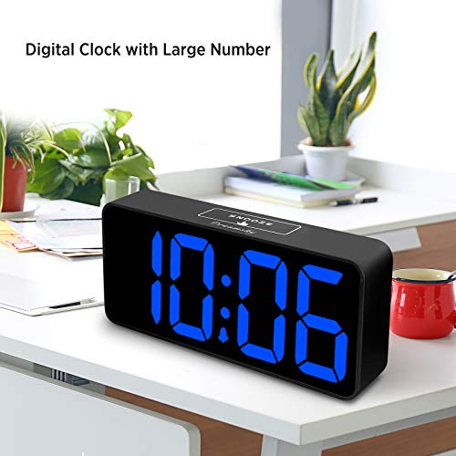 Large Digital Alarm Clock for Visually Impaired - 8.9 Inches Adjustable Alarm Volume