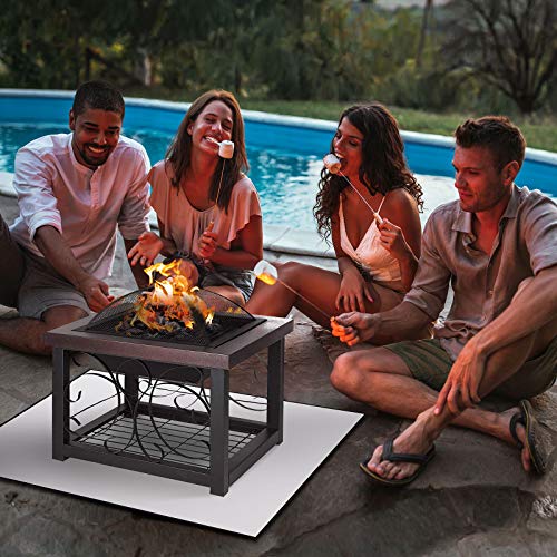 Square Fire Pit Mat for 40x40 Inch