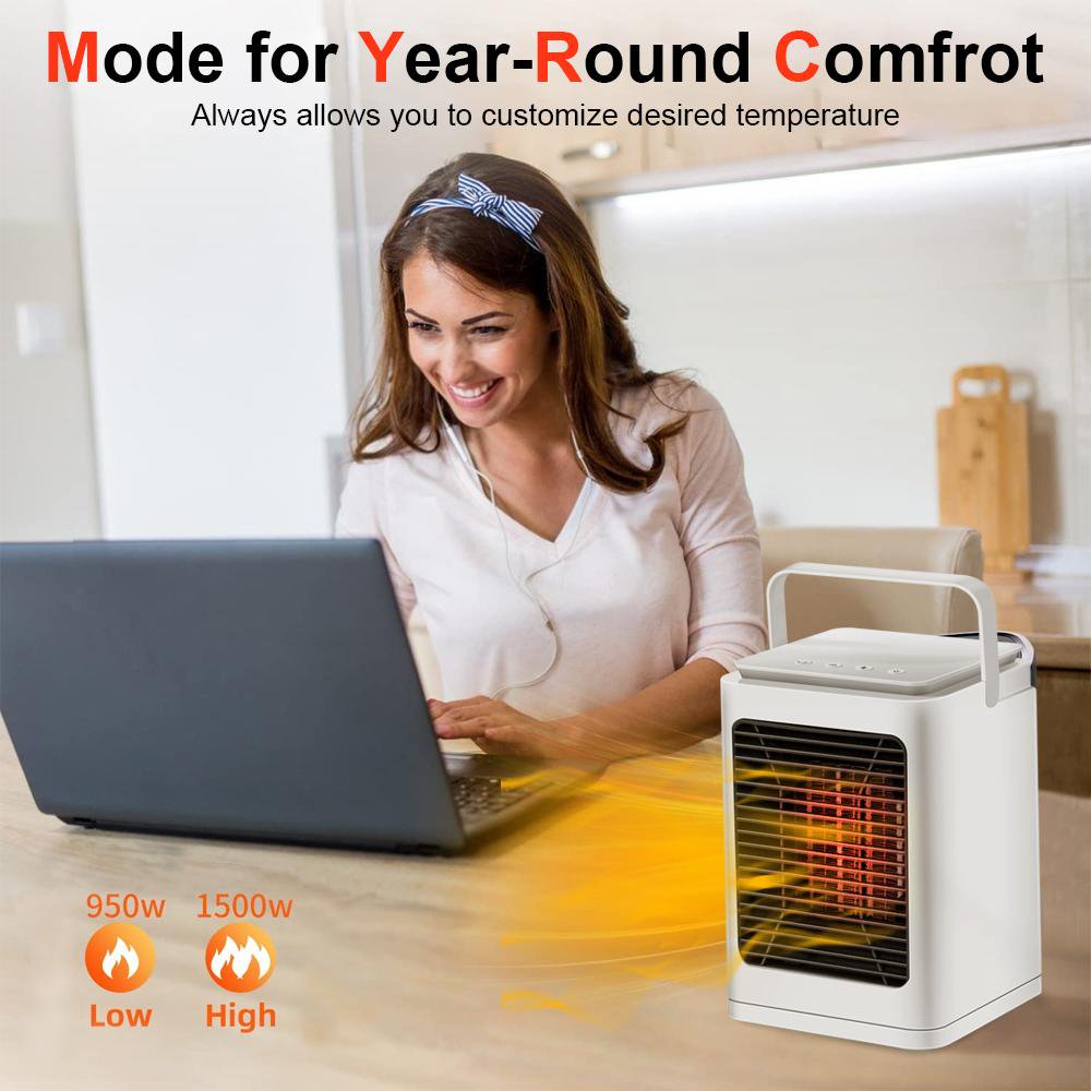 Portable Air Conditioner, Rechargeable Anti-Leak w/ 3-Speed Mode LED Display