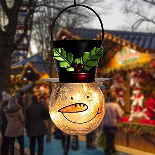 Christmas Snowman Solar Lanterns Decoration