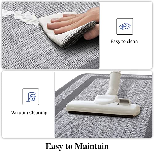 Kitchen Mat [2 PCS] Cushioned Anti-Fatigue Kitchen Rugs Non-Skid Waterproof