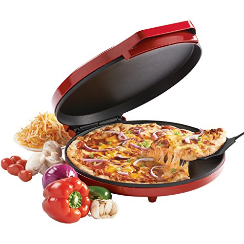 Pizza Plus Meal Electric Food Makers, 12 inch, Red