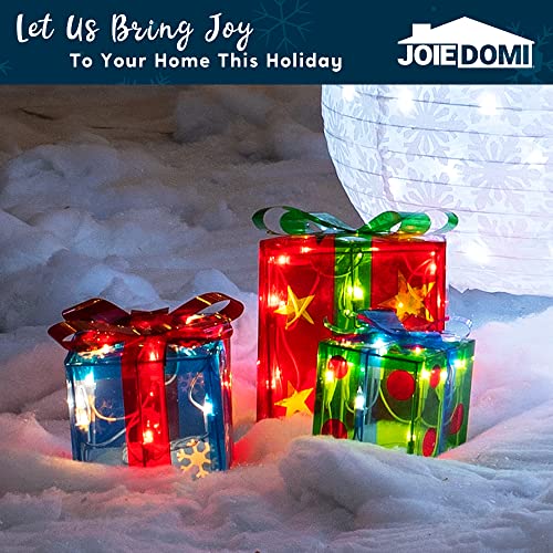 Christmas Lighted Boxes Decoration