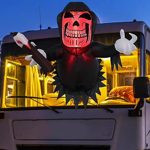 12 FT Huge Halloween Inflatables Spider Outdoor Decorations, Halloween Blow Up Spider Yard Decor