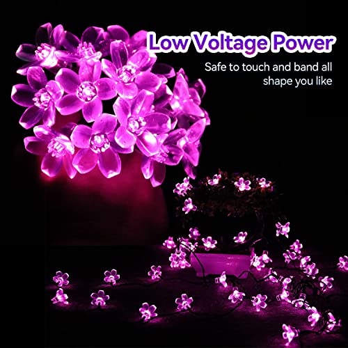 Waterproof Solar Flower Christmas String Fairy Lights