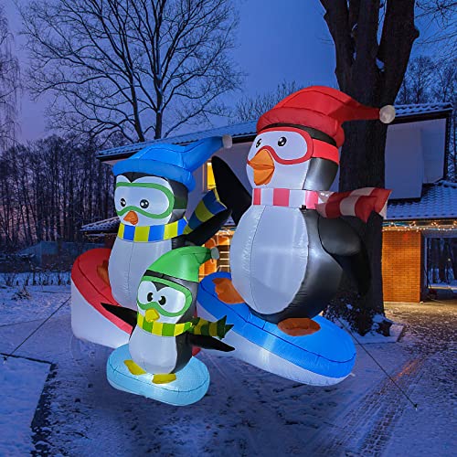 7.2ft Christmas Inflatables w/ Built-in LEDs