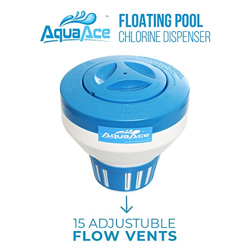 Pool Chlorine Floater Dispenser Holds Up to 5 Tablets