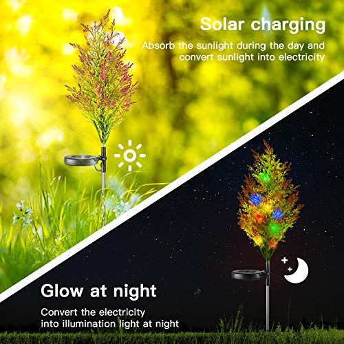 Solar Christmas Tree Lights Garden Decoration