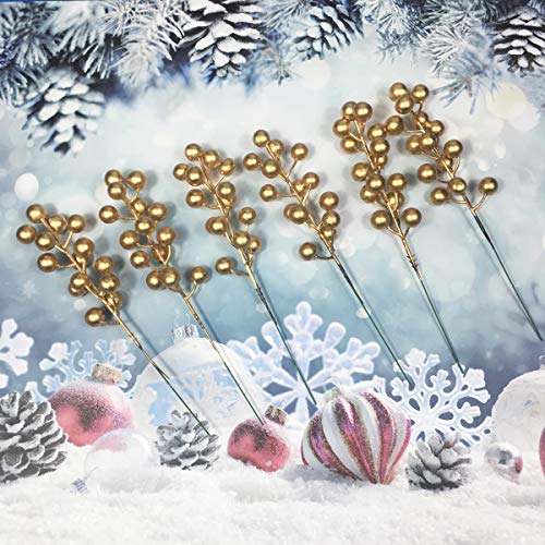 24 pcs Berries Stems  for Christmas Ornaments