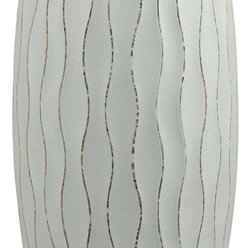 Beach Nostalgia Weathered Pale Ocean Wood Vase, Light Blue