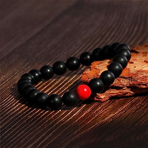 Men Women Lava Bracelet Beads Bracelet Bangle Stretch Stone Beads Bracelets Friendship Couples Gifts,