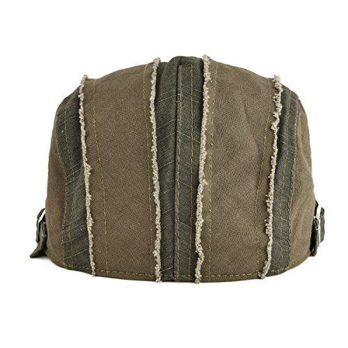 100% Cotton Distressed Ivy Caps Newsboy Cabbie Gatsby Hats for Men