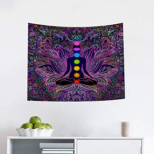 Seven Chakra Tapestry - Bohemian Mandala Yoga Meditation Wall  Decoration