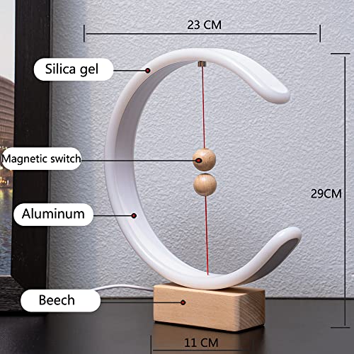 Modern LED Desk Lamp Smart Magnetic Suspension Balance Light