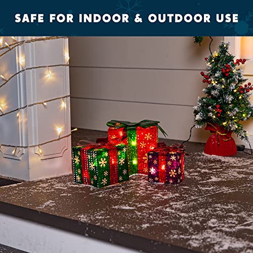 Christmas Lighted Boxes Decoration