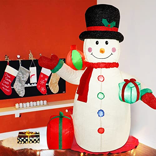 6ft Inflatables Santa/Snowman Christmas Decoration w/ LEDs