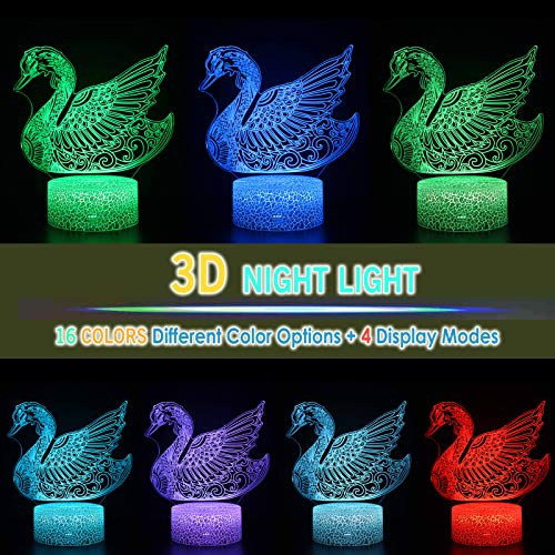 3D Illusion Bedroom Decoration Night Light Table Lamp 16 Colors