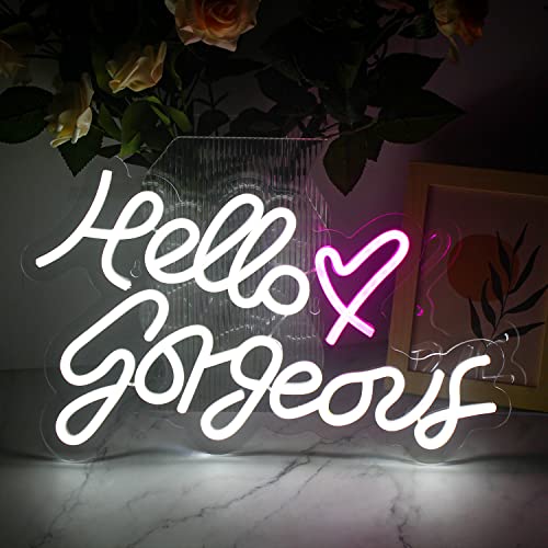 Hello Gorgeous Neon Sign Led Neon Light LeD Decoration