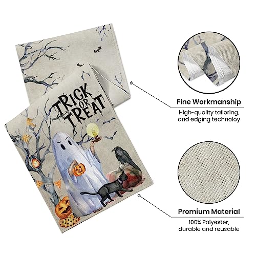 Halloween Table Runner Halloween Decorations Indoor Table Runner Long Linen Farmhouse Style