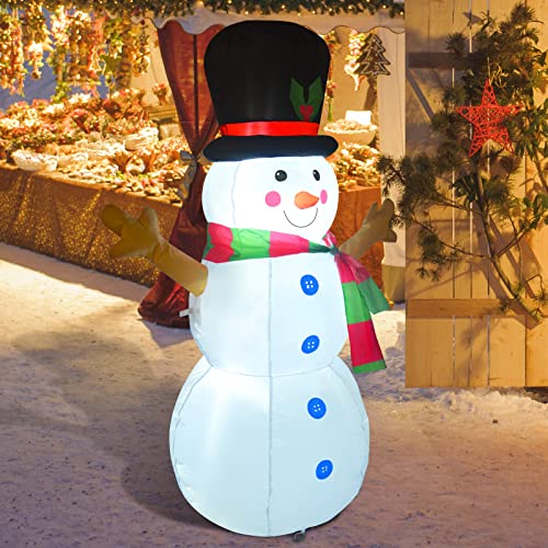 4 FT Christmas Inflatables Snowman w/ LEDs