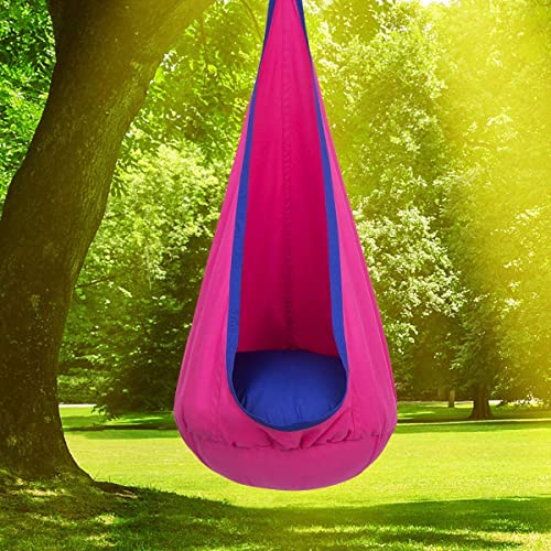 Hanging Hammock Chair with Inflatable Pillow- Max 176 LBs