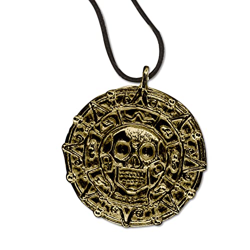 Antique Skull Coin Necklace for Men/Women