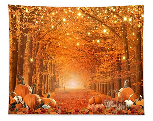 Fall Photography Backdrop Thanksgiving Party Supplies Autumn Pumpkin Friendsgiving Background