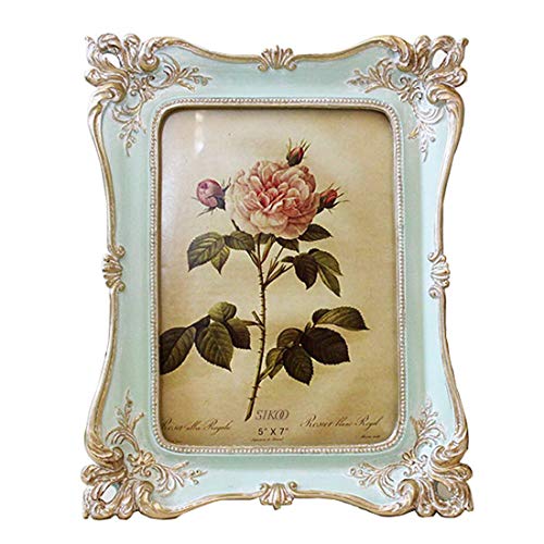 Vintage Picture Frame Antique Ornate Photo Frame Tabletop or Wall Hanging (5x7)