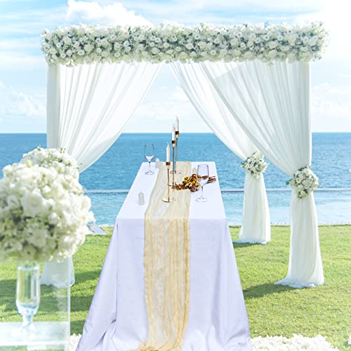 Black Cheesecloth Table Runner, 160inch Long Cheese Cloth Boho Gauze Table Runner