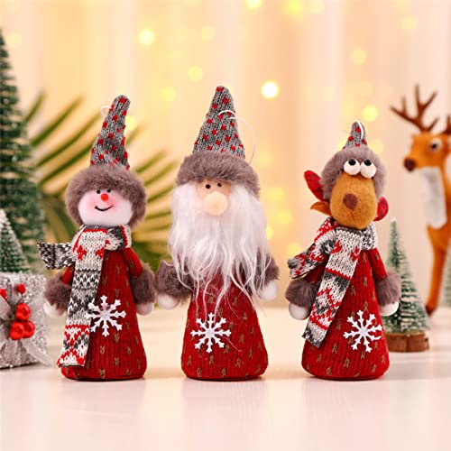 6pcs Cute Dolls Christmas Hanging Ornaments