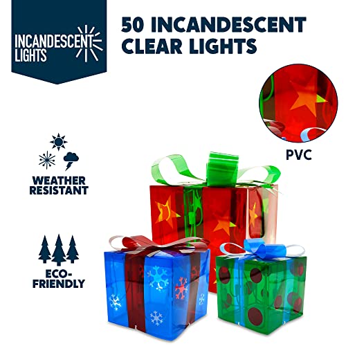 Christmas Lighted Boxes Decoration