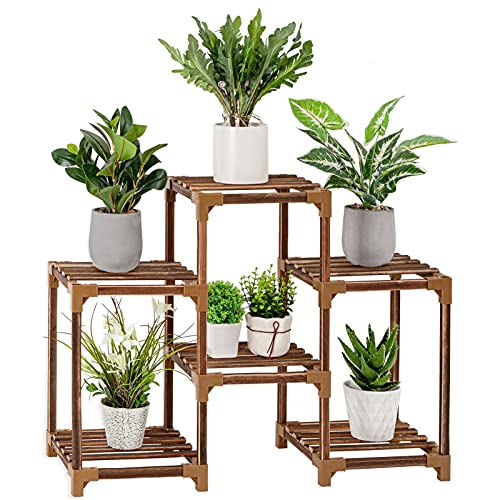 7 Tier Wood Plant Stand