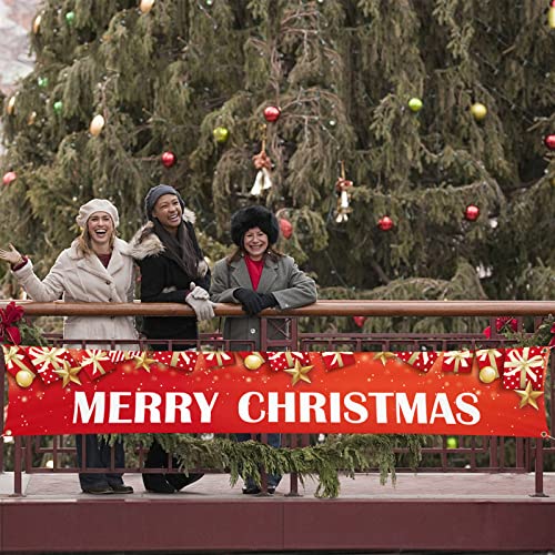 Large Merry Christmas Banner 20" x 20"