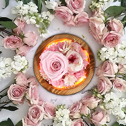 Preserved Light Up Flower Rose Gift for Women