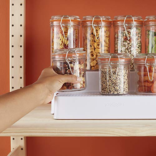 Kitchen  Shelf Steps Organizer, White