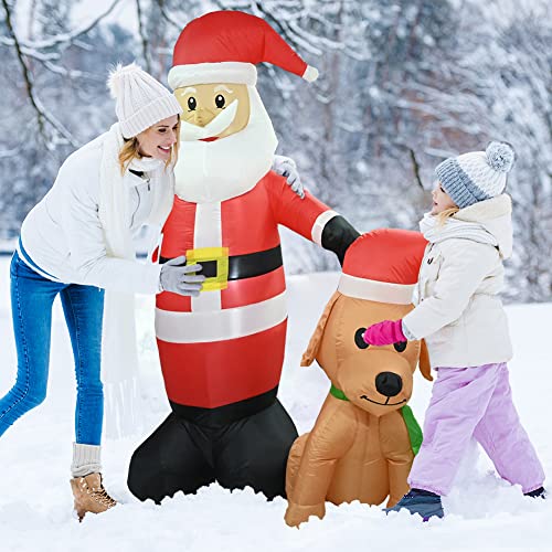 Halloween Inflatables Grim Reaper, Spooky Ghost with Sounder Outdoor Decorations, Double-Sided Design