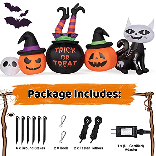 7.4 FT Halloween Inflatables Outdoor Decorations