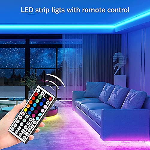 Led Strip Lights  Bluetooth Smart App Control Music Sync Color Changing RGB Led Light Strip with Remote