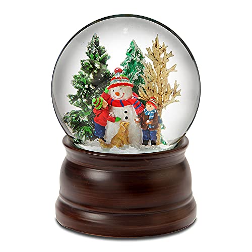 Snowman and Friends Snow Globe Plays the magical tune "Winter Wonderland"