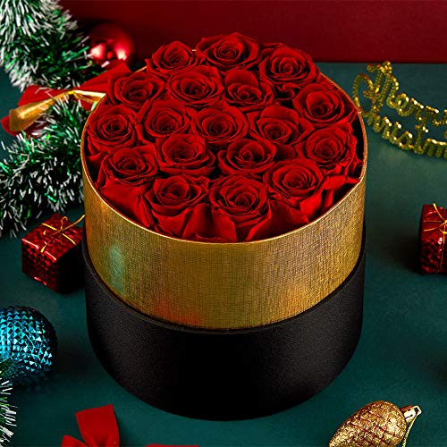 Handmade Preserved Real Roses in a Box That Last a Year Gift for Valentines Day