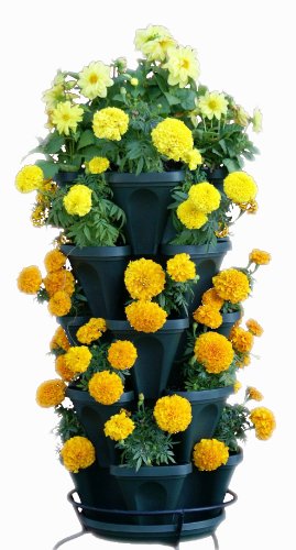 5 Tier Stackable Strawberry, Herb, Flower, & Vegetable Planter