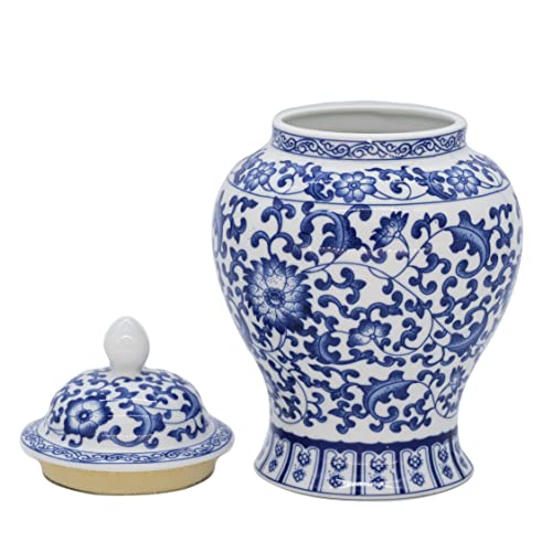 Blue  & White Porcelain Plum Blossom Ginger Jar