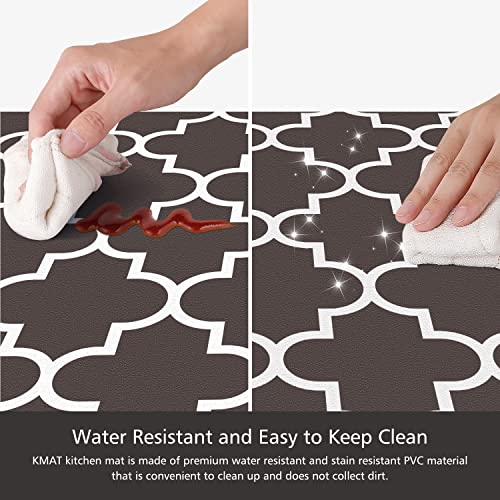 [2 PCS] Kitchen Cushioned Anti-Fatigue Floor Mat, Heavy Duty PVC Ergonomic