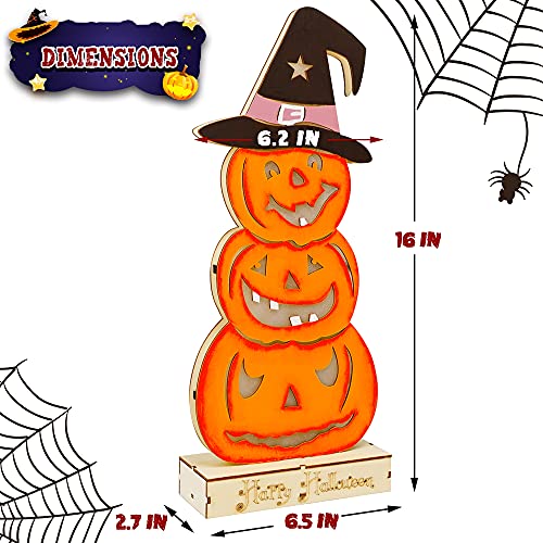 Wooden Home Halloween Tabletop Decorations