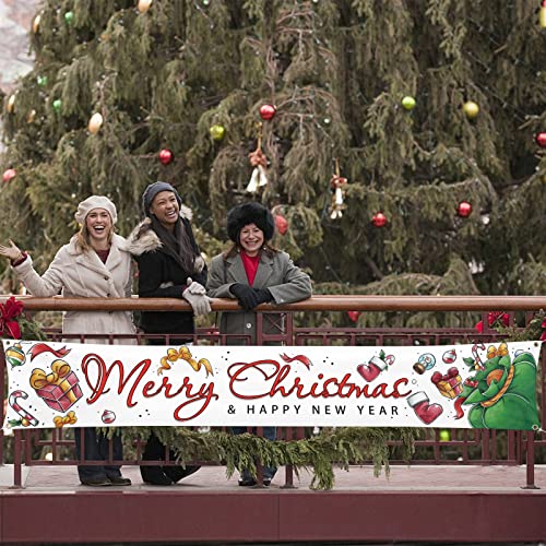 120" x 20" Large Merry Christmas Banner  Decoration