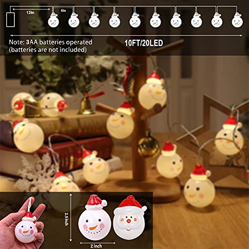 LED Christmas String Lights, Waterproof Battery Operated w/ 8 Flashing Modes