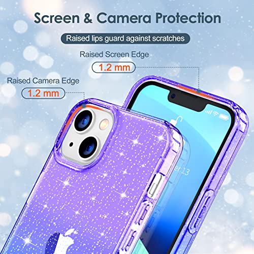 Slim Case for iPhone 13 Soft Liquid Silicone Gel Rubber Bumper, Anti-Scratch Microfiber Lining